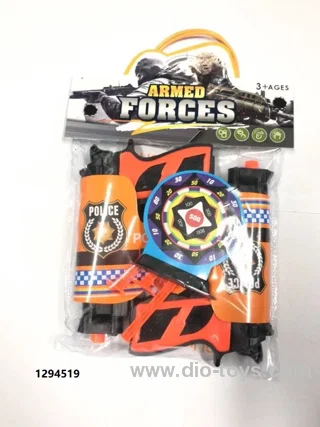 Police set inPVC header bag