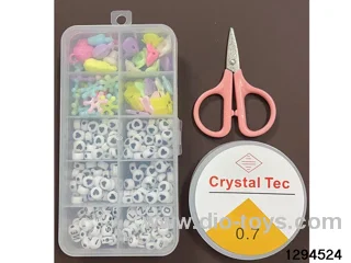 10-compartment beaded box (with scissors and thread box)