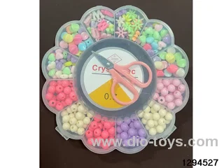 flower box with 12 compartments of ordinary beads (Includes scissors and a wire box)