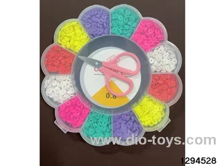 Flower Box 12-Compartment Polymer Clay Slab Bead BoxIncludes scissors and a wire box)