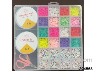 design: 2 large 26-compartment mini polymer clay boxes + regular beaded box