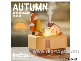 Fall Forest Cabin Humidifier - USB Charging / Continuous Mist / Intermittent Mist / Colorful Night Light, Warm Light