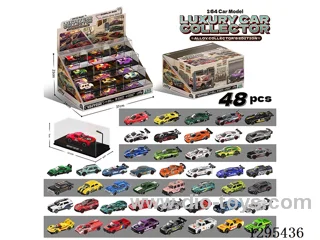 48 styles Die-Cast Car Set with Lights (48PCS)