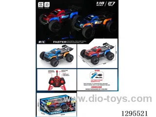 1:18 4ch Off-Road RC Car with Lights (included battery, 27 MHz)