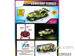 1:14 4ch RC Race Car with Lights (27 MHz, included battery)