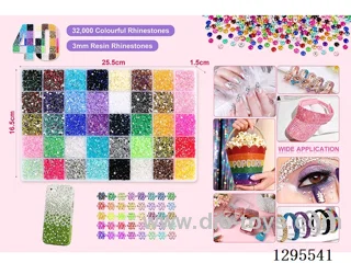 40-Compartment DIY Colored Rhinestones
