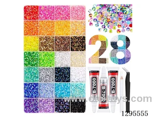 28-Compartment DIY Colored Diamonds