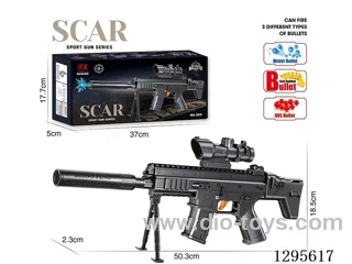 3-in-1 6mm Rapid-Fire Water bullet gun