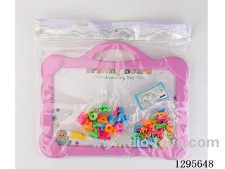 Round Writing Board with 2cm Magnetic English Letters and Numbers