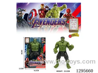 Spider-Man/Green/Spider-Man/Iron Man 26CM Action Figure (with Lights)