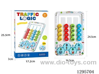 Montessori Traffic Safety 4-Color Movement Board Game