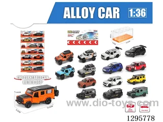 1:36 pull back alloy car
