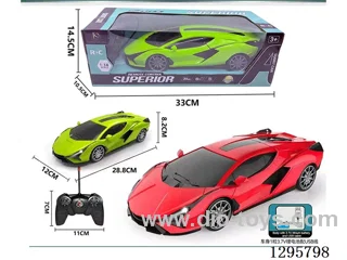 1:14 4ch RC Lamborghini with light (included battery)  Red, Green