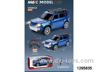 1:16 ABS Material，5ch RC Land Rover Defender with Lights included Batteries