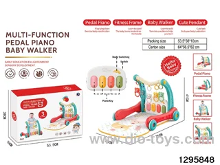 2 in 1 baby walker toy in color box