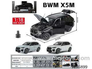 (GCC) 1:18 BMW X5M free wheel alloy car