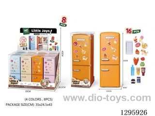 8PCS Mini Light-Up Magnetic Fridge (included battery: 24 *LR44 Button Batteries)