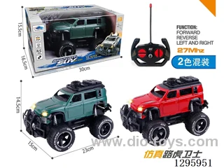 4ch RC Land Rover Defender Simulator Off-Road Car not included battery 2 colors