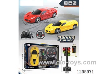 1:16 4ch RC Ferrari with Traffic Lights included battery - Black Windows