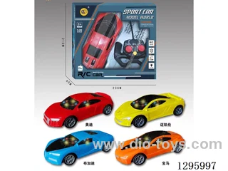 4ch RC car(3D Rainbow Lights) 27 MHz BMW/McLaren/Audi/Bugatti 4 mixed