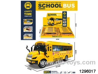 friction bus with light and music in display box