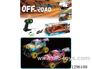 2.4G 7.4V Monster Truck with Spray and Lights (High Speed) (included battery)