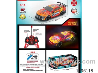 1:16 4ch RC Race Car with light(27 MHz, included battery)
