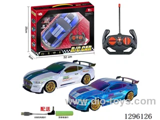 27MHz 4ch RC Car with Lights (included battery and USB cable)