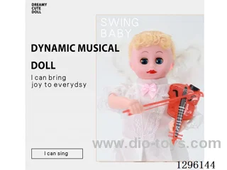 Violin Angel doll (White) with Music