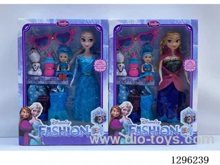 11-Inch Solid-Body Snow Princess Doll (2 Main Dress Designs mixed)