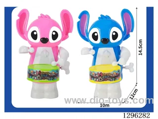 Wind-Up Rocking Drumming Stitch toys 2 colors