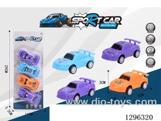 4 Pull Back Cars
