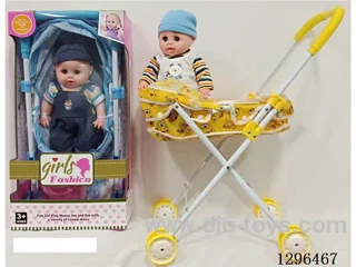 15-inch doll with IC and metal stroller