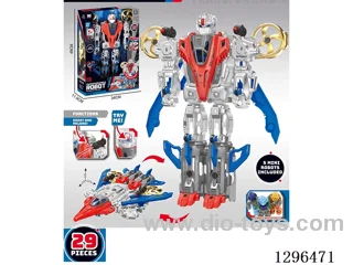 Transforming Airplane (includes 5 small robots)