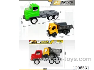 Inertia Trailer with Free-Wheeling Dump Truck 2 colors