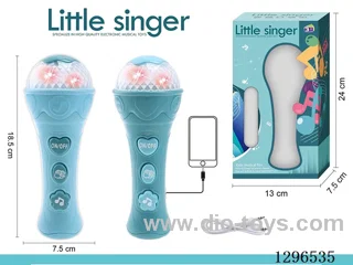 Music and Light Microphone with MP3 Amplifier Connection