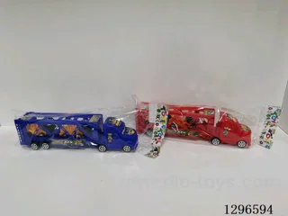 free wheel 2 colors Tractor + 2 Construction Vehicles