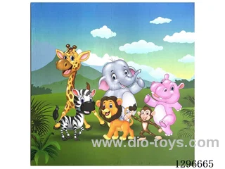 Forest Animals Floor mat (CPC) 4PCS + 8 small border strips