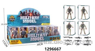 Military toy in display  box