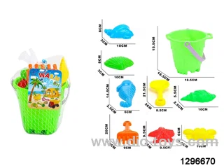 Beach bucket in 9pcs net bag