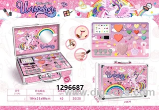 Make up toy in metal box