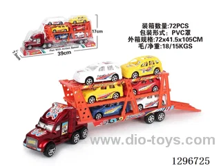 Inertia Three-Tier Flatbed Car 2 colors with Free Wheel Business Van