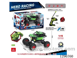 1:16 4ch Hulk Off-Road Climbing RC Car with Lights (included battery)