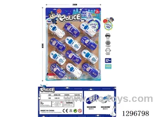 12PCS pull back Sports Cars