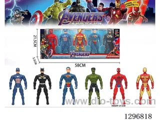 Spider-Man/Superman/Iron Man/Batman/Captain America 20.5-inch Action Figures (Articulated Limbs + Lights)