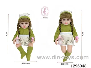 24 inch (60 cm) Eco-Friendly, Skin-Like Reborn Doll with IC Touch Sensors and Voice Function—Fully Soft, Realistic Rubber Baby Doll (Both Feet Are Stuffed with Cotton)