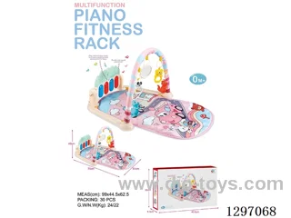 Car-Shaped Pedal Piano Fitness Stand W L/M, Pink