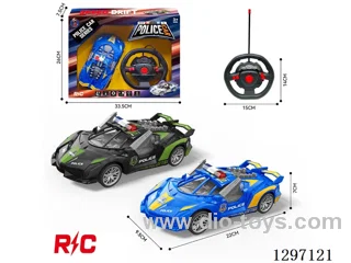 4ch Lamborghini Police Car RC Car with Opening Doors (No Included Batteries)2 colors