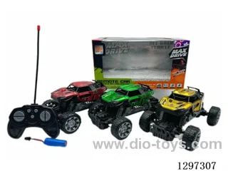 1:16 Die-Cast RC 4ch 4-Wheel RC Rock Crawler Skeleton Race Car with Lights (27 MHz)3 colors