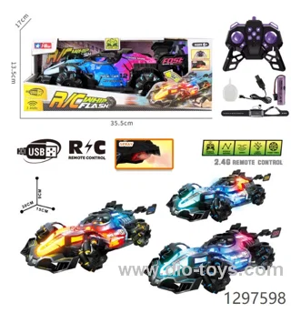PVC Dual Remote Control 360 Rotary RC Stunt Car